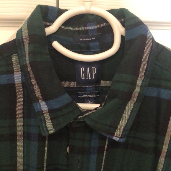GAP Mens long sleeve button down flannel - Picture 2 of 3